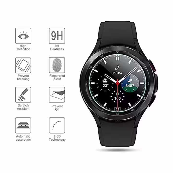 محافظ صفحه نمایش لاین مدل RB007 مناسب برای ساعت هوشمند سامسونگ Galaxy Watch 4 Classic 46mm بسته دو عددی