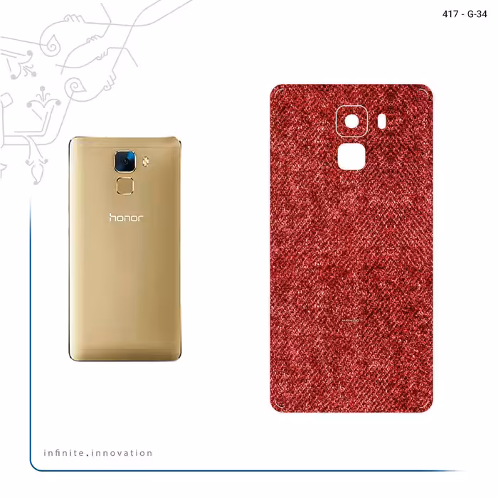 برچسب پوششی ماهوت مدل Fabric Texture 4 مناسب برای گوشی موبایل آنر 7