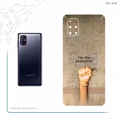 برچسب پوششی ماهوت مدل Journalist مناسب برای گوشی موبایل سامسونگ Galaxy M51