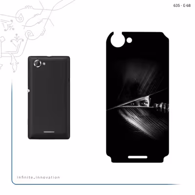 برچسب پوششی ماهوت مدل Black Portrait مناسب برای گوشی موبایل سونی Xperia L