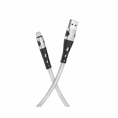 کابل تبدیل USB به MICROUSB  هوکو مدل U105 ANTI TWIST طول 1.2 متر