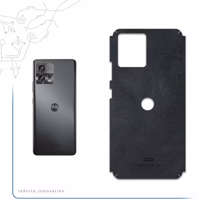 برچسب پوششی ماهوت مدل Graphite-Buffalo-Leather مناسب برای گوشی موبایل موتورولا Edge 30 Fusion