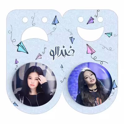 پیکسل خندالو مدل جنی بلک پینک کد 1406714057 مجموعه 2 عددی