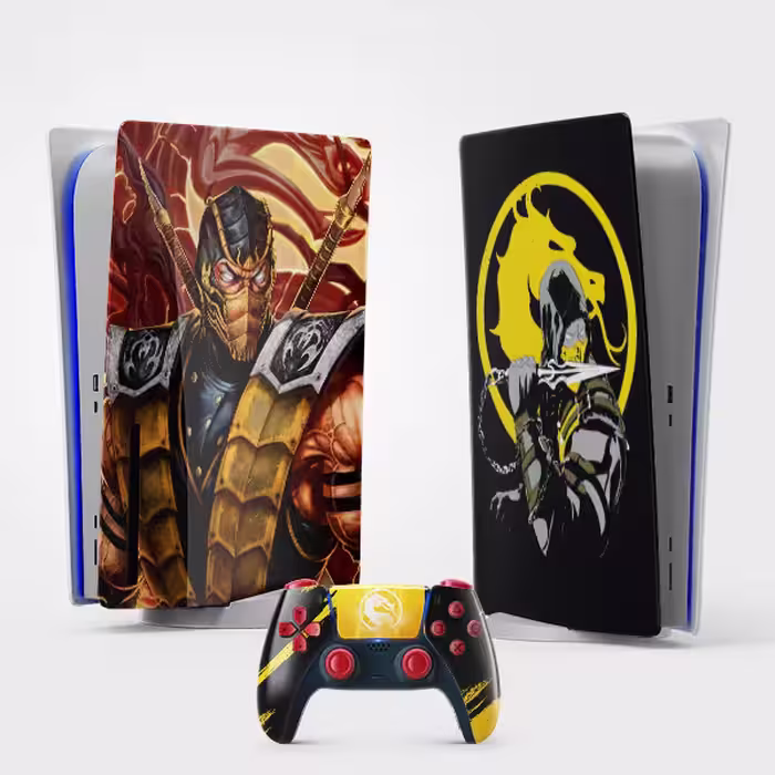 برچسب کنسول بازی پلی استیشن 5 مدل  mortal kombat کد 9