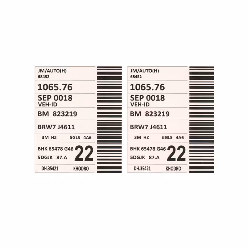 برچسب لچکی 22 کد 2038 مجموعه دو عددی