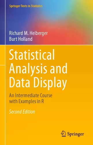 خرید و دانلود نسخه کامل کتاب Statistical Analysis and Data Display: An Intermediate Course with Examples in R