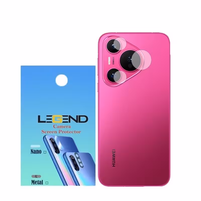 محافظ لنز دوربین لجند مدل نانو گلس مناسب برای موبایل هوآوی Pura 70