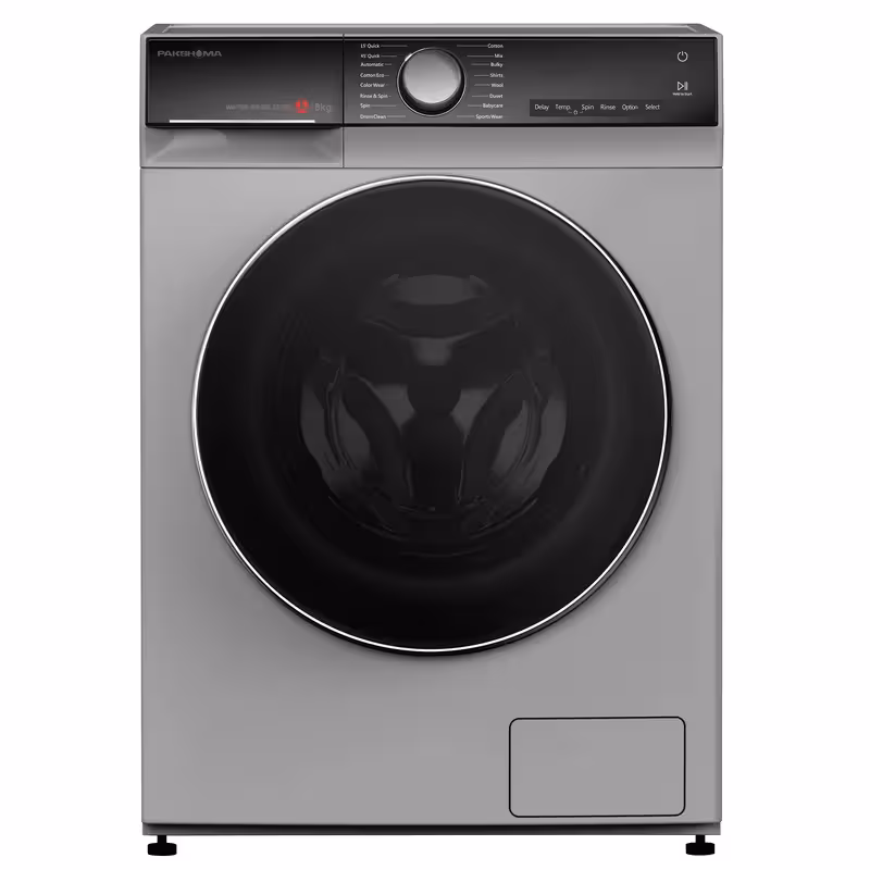 ماشین لباسشویی پاکشوما مدل BWF 40808 ST ظرفیت 8 کیلوگرم سیلور