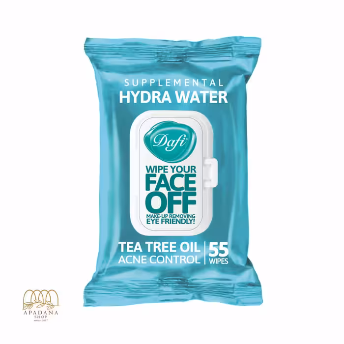 دستمال مرطوب پاک کننده آرایش درب دار دافی مدل( HYDRA WATER)