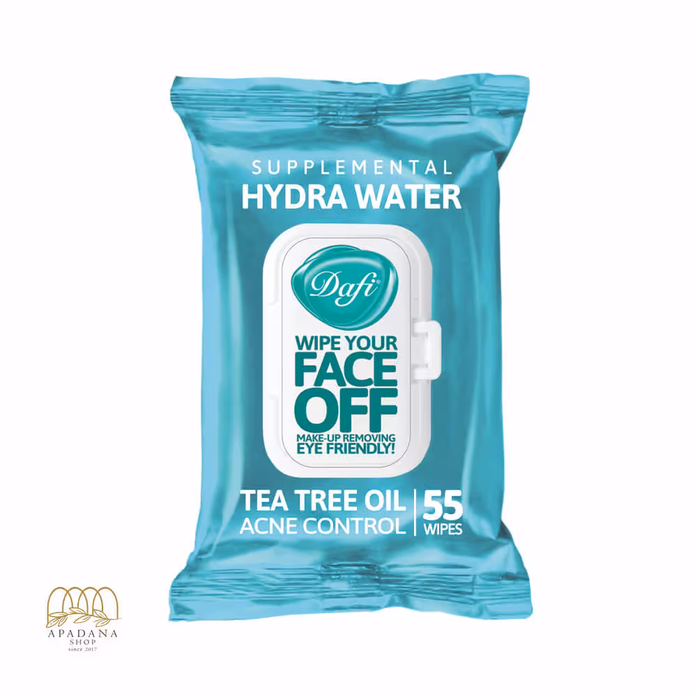 دستمال مرطوب پاک کننده آرایش درب دار دافی مدل( HYDRA WATER)