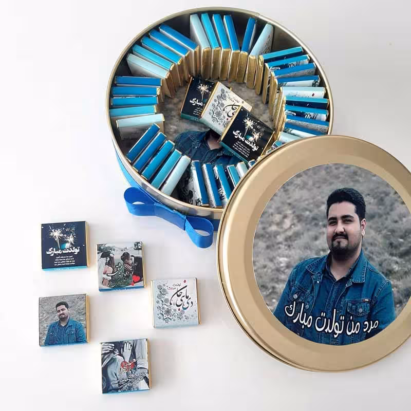 جعبه شکلات استوانه ای