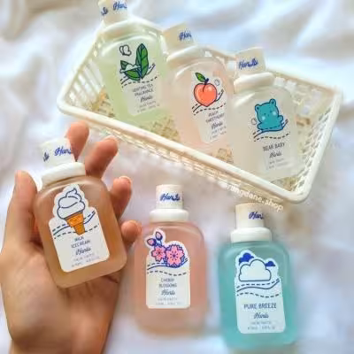 عطر خوشبوکننده بیکینی زنانه اصل با رایحه بستنی و هلو و خرسی حجم 50 میل