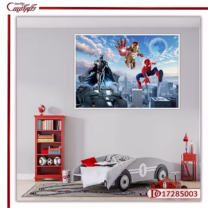 تابلو دیواری پسرانه قهرمان های کارتونی R17285003
