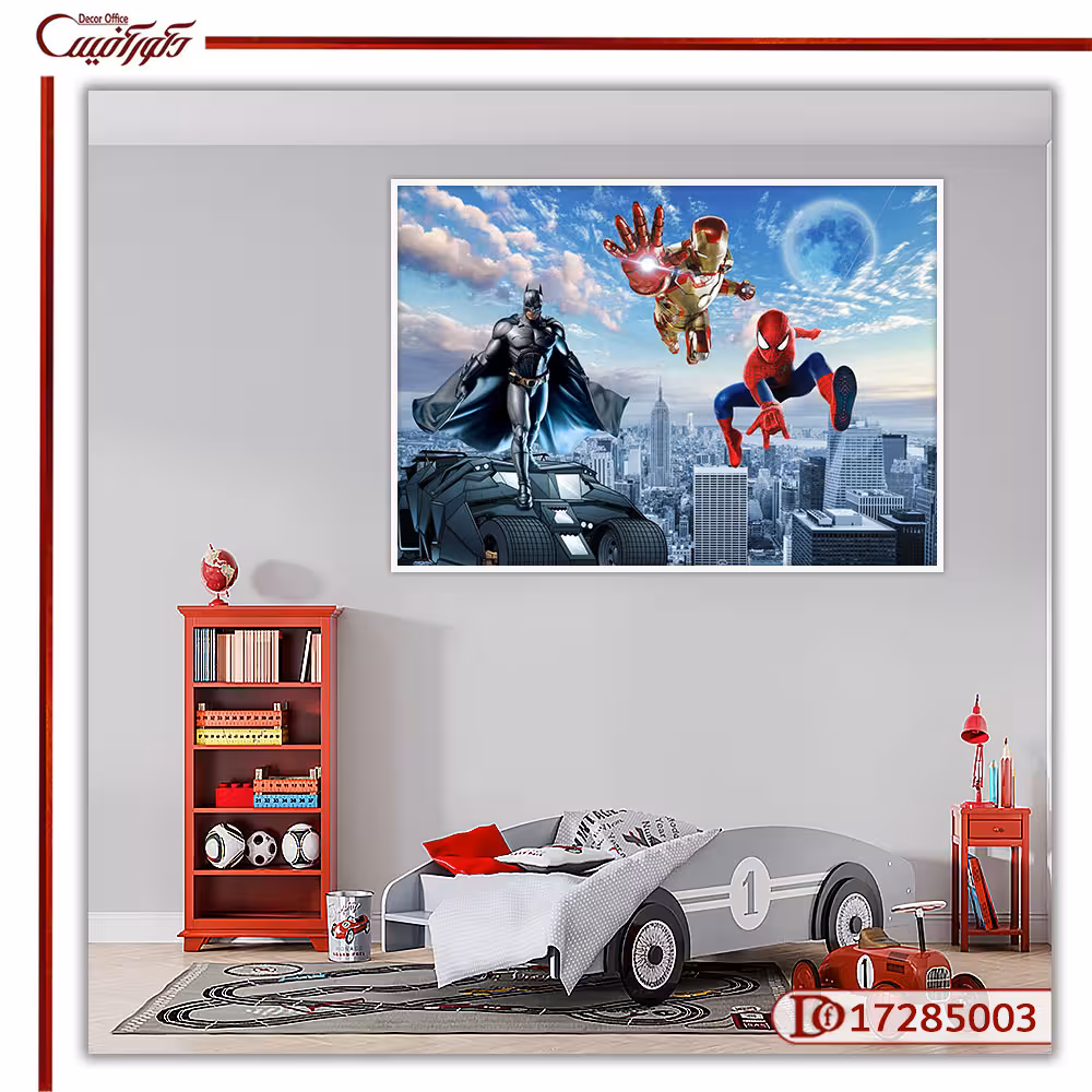 تابلو دیواری پسرانه قهرمان های کارتونی R17285003