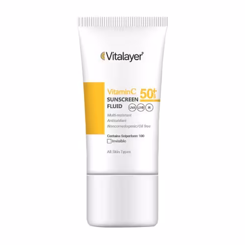 فلوئید ضد آفتاب ویتامین سی SPF50 بی رنگ 50 میل ویتالیر