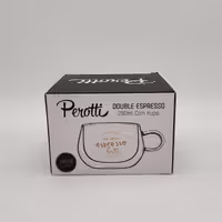 فنجان دوجداره شیشه ای مدل DOUBLE ESPRESSO برند پروتی ترکیه