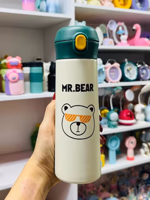 فلاسک استیل طرح خرسی 2