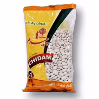 لوبیا سفید پاک شده چیدم(900گرم)