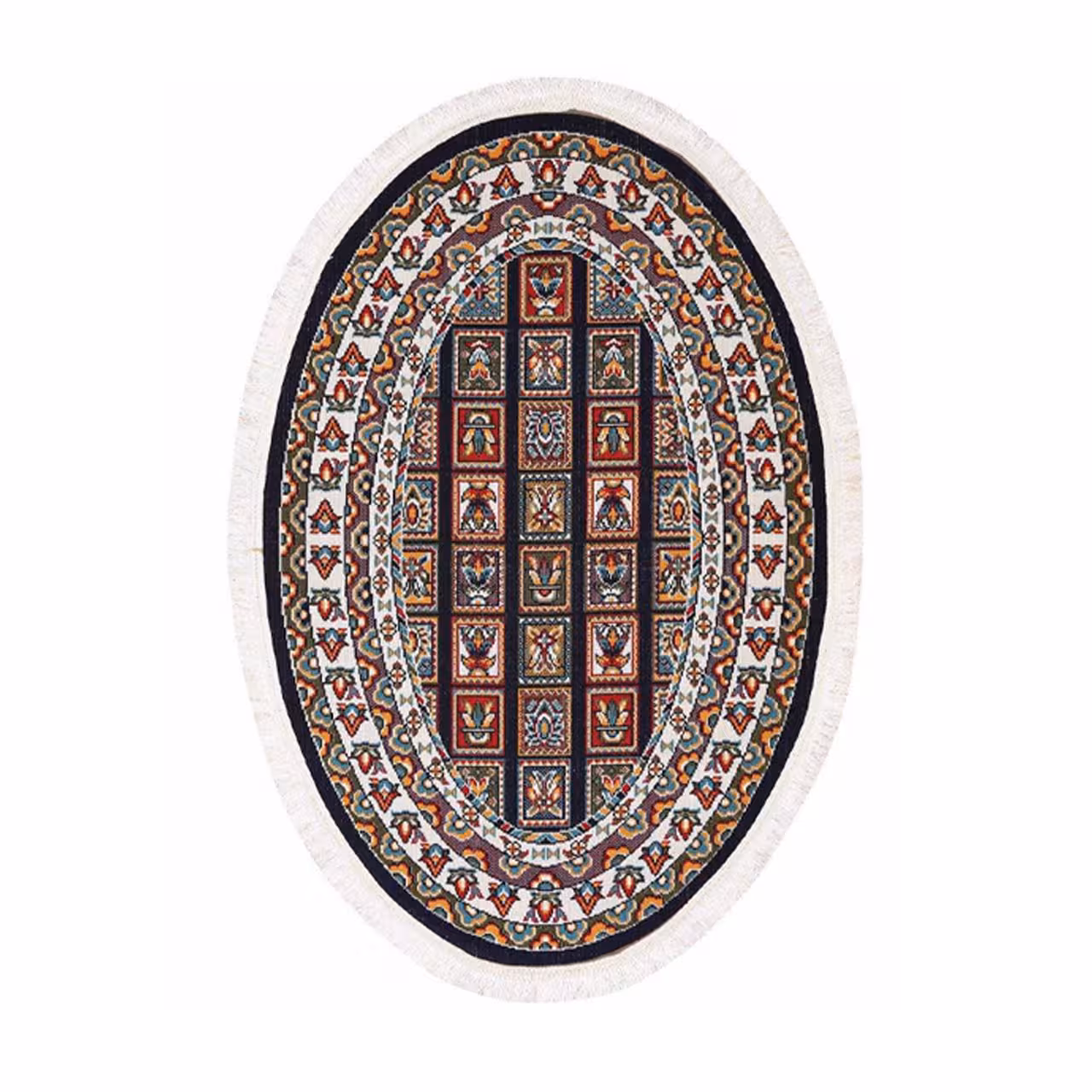 گلیم ماشینی دنیای فرش مدل شایان