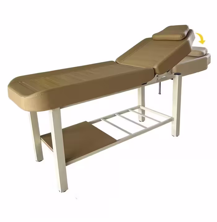تخت معاینه پایه فلزی 6060 یک شکن