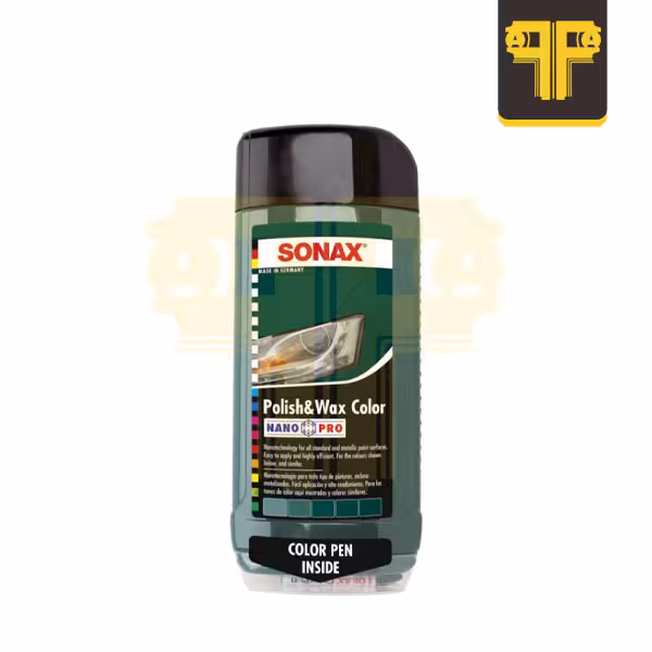 پولیش و واکس رنگی سبز سوناکس مدل Polish & Wax Color
