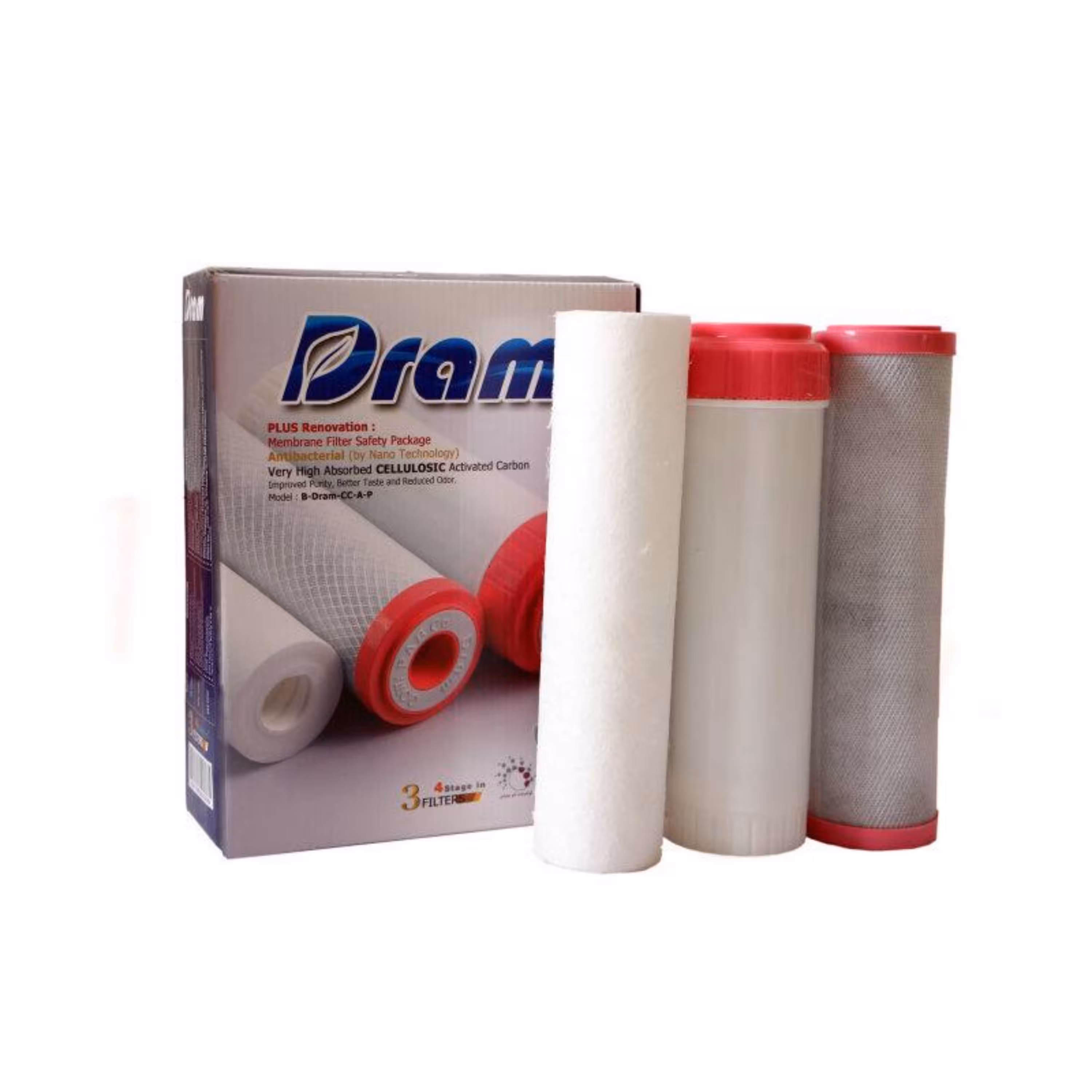 فیلتر دستگاه تصفیه آب درم مدل CC بسته 3 عددی