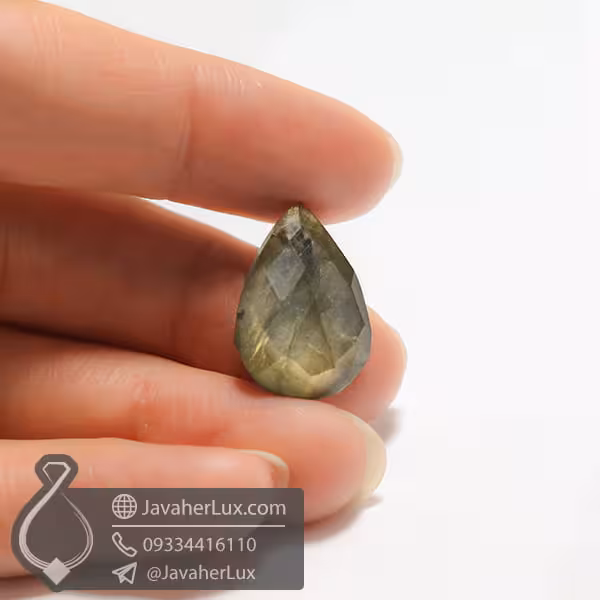 نگین لابرادوریت اشکی _ کد : 400407