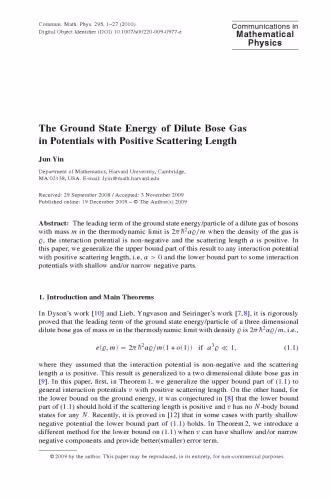 خرید و دانلود نسخه کامل کتاب Communications In Mathematical Physics - Volume 295