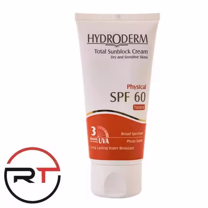 ضد آفتاب بژ روشن SPF60 هیدرودرم مناسب پوست خشک