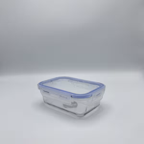 ظرف پيركس دربدار چهار قفل كوچك