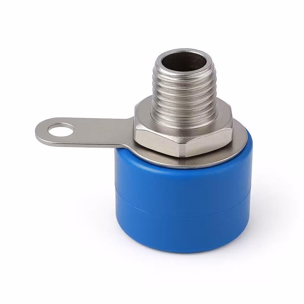 فیش موزی مادگی کوچک 4mm آبی