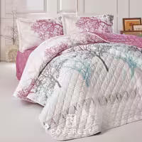 روتختی پنبه دوزی سفید طرح درخت مدل Midas