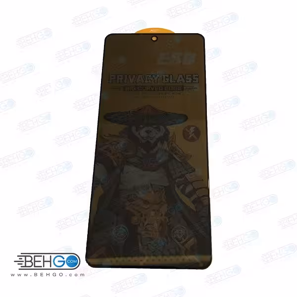 گلس حریم شخصی گوشی شیائومی ردمی نوت 14 فورجی شیشه ای Privacy Glass for Xiaomi Redmi Note 14 4G
