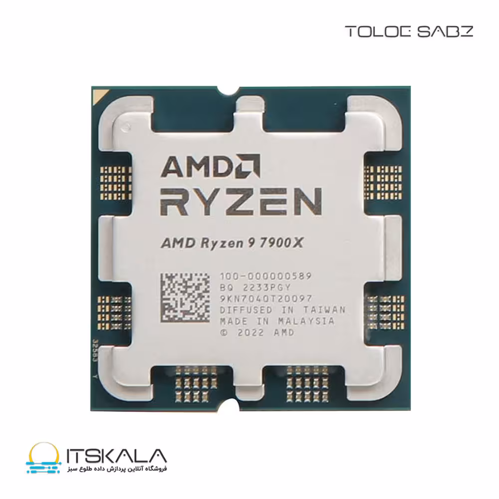 قیمت و خرید پردازنده ای‌ام‌دی Ryzen 9 7900X فرکانس 4.7 گیگاهرتز | ITSKALA