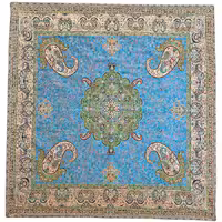 رومیزی مربع ترمه ابریشم کد TRM180