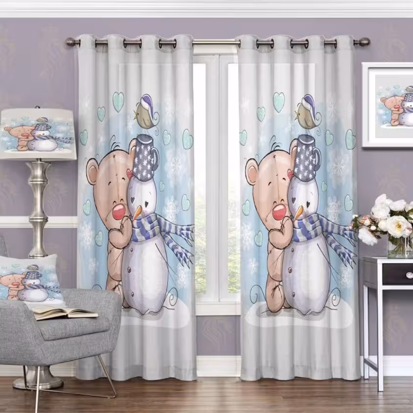 پرده چاپی  پانچ  اتاق کودک کد 890