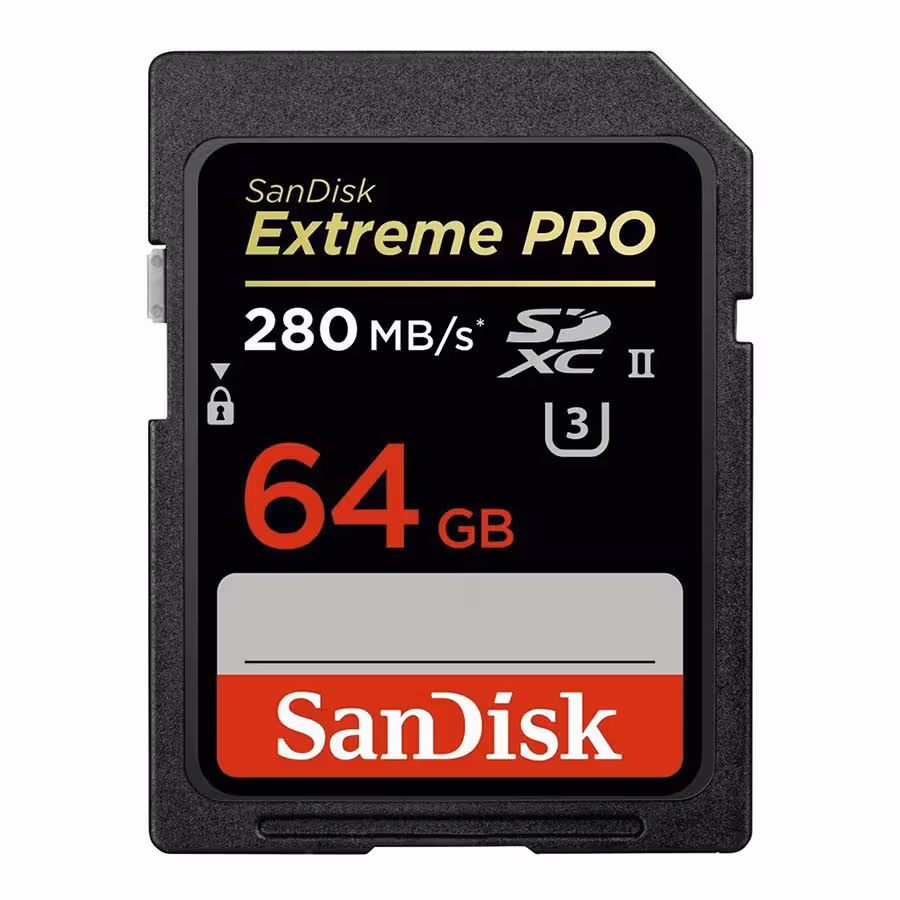 کارت حافظه سن دیسک مدل اکستریم پرو کلاس 10 با ظرفیت 64 گیگابایت