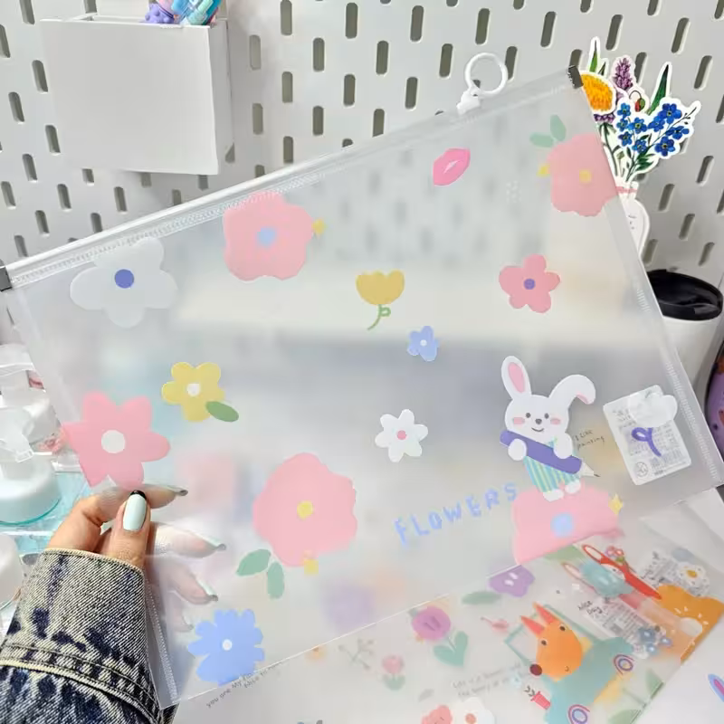 پوشه A4 طرح حیوانات گل دار