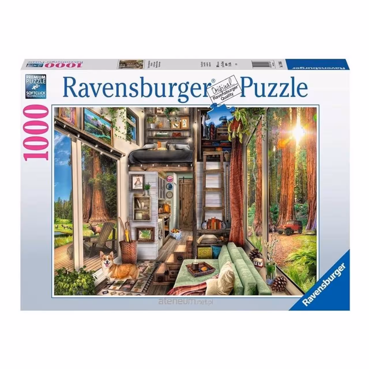 پازل 1000 قطعه Ravensburger طرح خانه کوچک جنگل ردوود