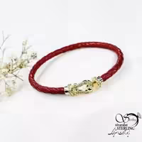 دستبند چرم قرمز (امگا) کد 18869