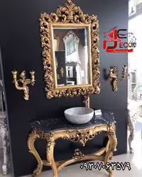 آینه کنسول روشویی درخشان