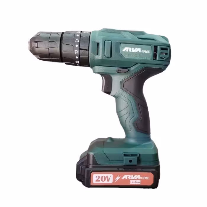 دریل پیچ گوشتی چکشی شارژی آروا مدل 5857