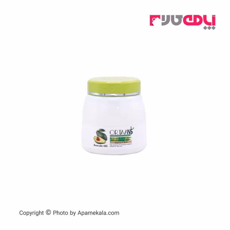 کرم مرطوب کننده اورتانیس ortaanis حاوی روغن آواکادو حجم 300 میل