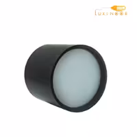 لامپ سقفی روکار SMD ال اای دی گرد استوانه‌ای فلزی مدرن لوکس تزئینی مینیمال بدنه مشکی و سفید ضد آب 7 وات FEC کد 555