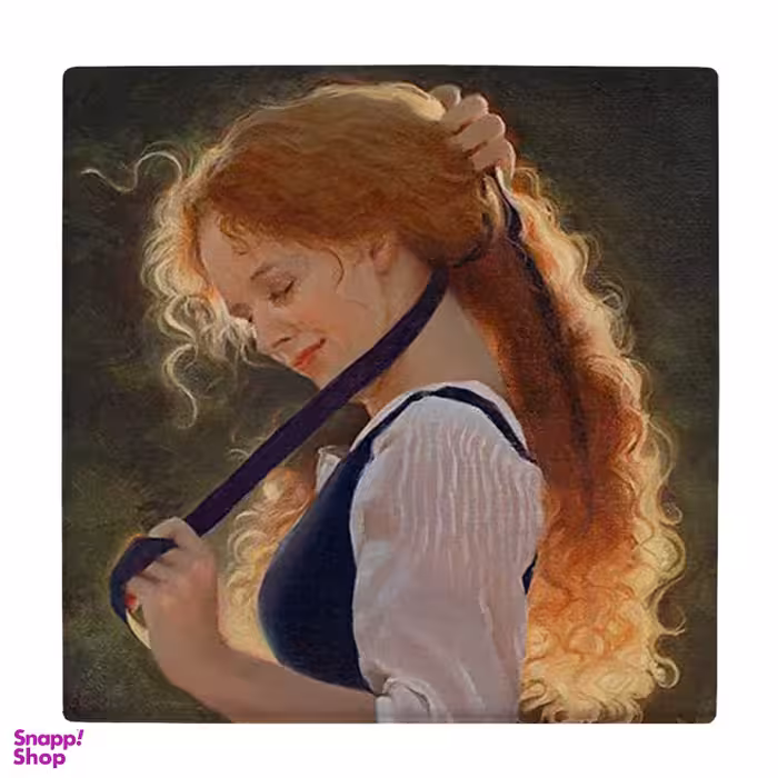 زیر لیوانی طرح نقاشی بانو و ربان کد 3865002_2003