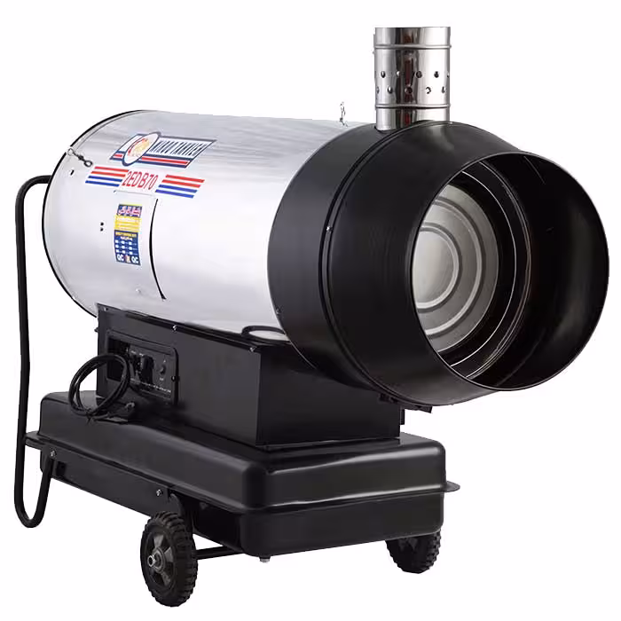 کوره هوای گرم دوگانه سوز پرتابل باکدار نیرو تهویه البرز مدل 2EDB-120