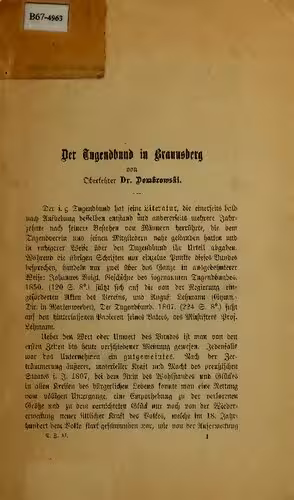 خرید و دانلود نسخه کامل کتاب Der Tugendbund in Braunsberg