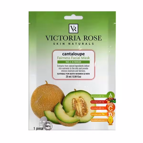 ماسک ورقه ای صورت طالبی ویکتوریا رز 25 گرم | Victoria Rose Cantaloupe Face Sheet Mask 25 g