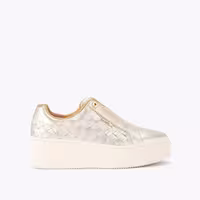 قیمت و خرید کفش ورزشی زنانه طلایی کرت گایگر مدل connected laceless weave trainer اورجینال
