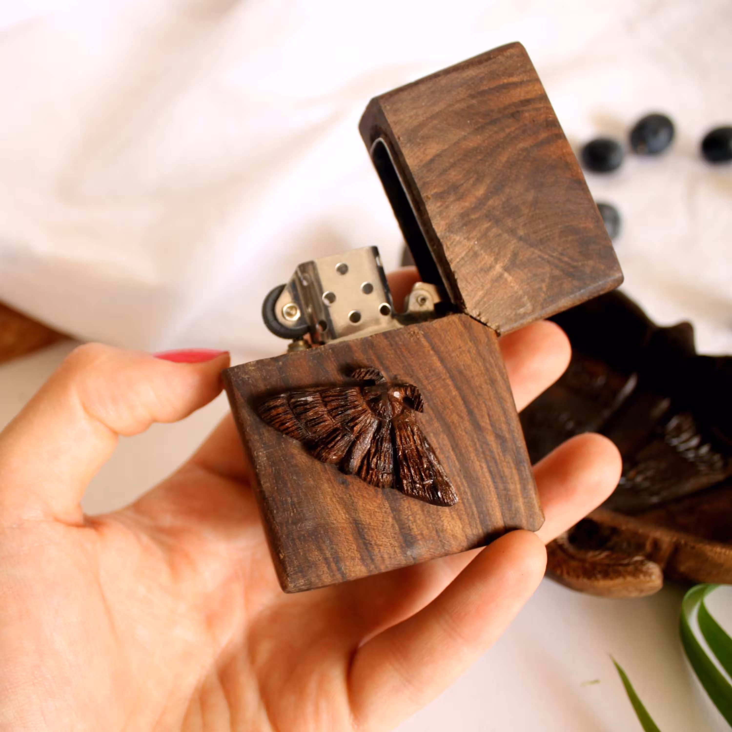 فندک دست ساز طرح شاپرک